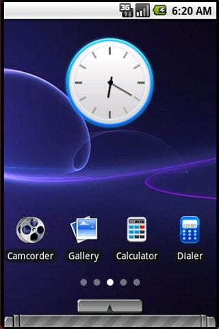 aHome Theme:Blue of Technology Android Themes