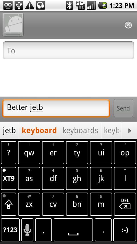 Better Keyboard- Black Light Android Themes