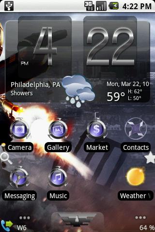 Shinier weather skin Android Themes