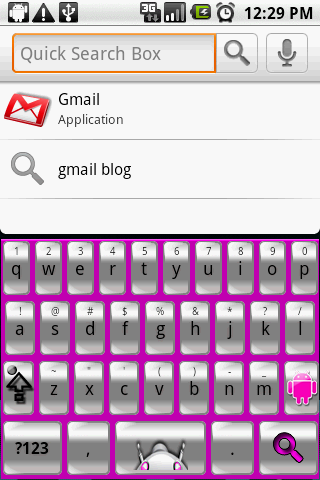 Keyboard Theme: Pink Android Android Themes