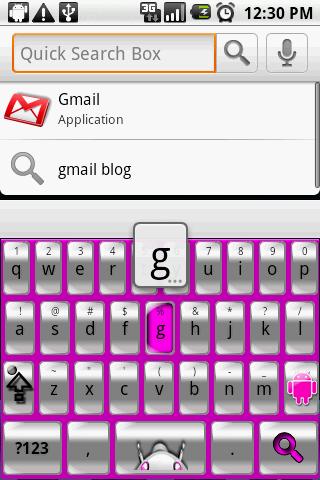 Keyboard Theme: Pink Android Android Themes