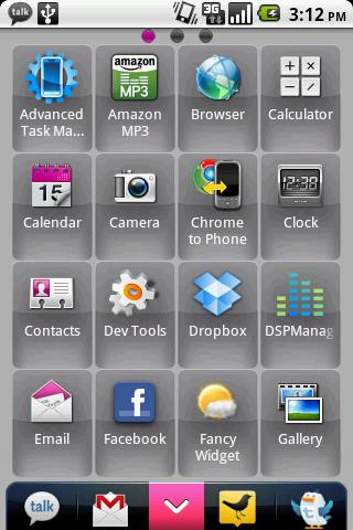 ADWTheme Slide (Light Snow) Android Themes