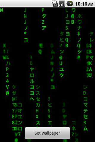 Best Matrix Live Wallpaper Android Themes