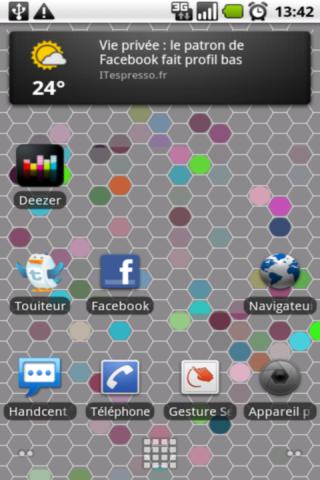 Live Wallpaper : The Hex Map Android Themes