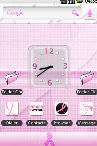 BreastCancer Aware Home Theme Android Themes