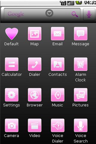 Heartbreaker Pink Home Theme Android Themes