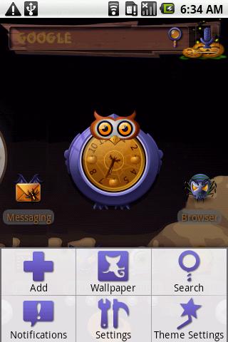 Halloween: Owl’s Prayer Android Themes