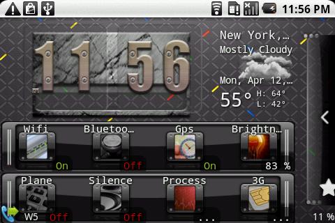 Industrial Clock Android Themes