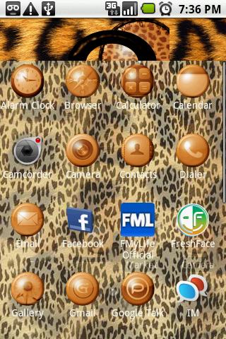 Cheetah Skin Theme Android Themes