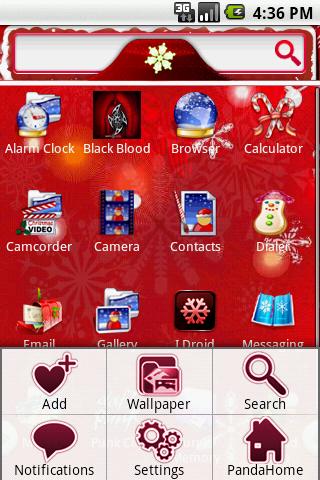 Livehome Theme:Red And White Android Themes