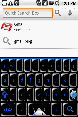 Keyboard Theme BlackBlue Droid