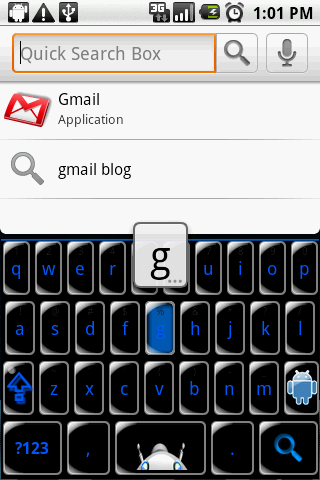 Keyboard Theme BlackBlue Droid Android Themes