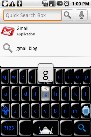 Keyboard Skin BlackSilverDroid Android Themes