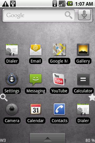 Open Home Skin – Android 2.0 Android Themes
