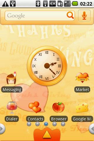 PandaTheme:LoveIn Thanksgiving Android Themes