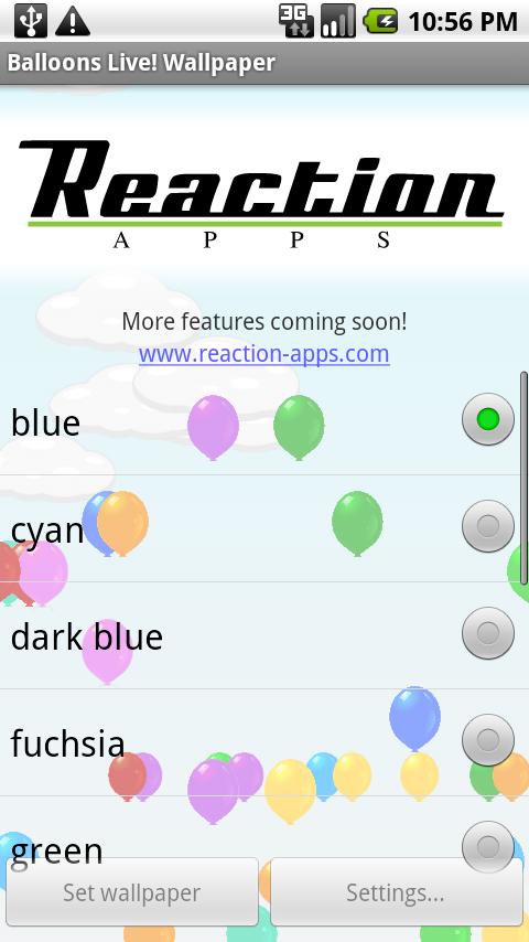 Balloons Live! Wallpaper Android Themes