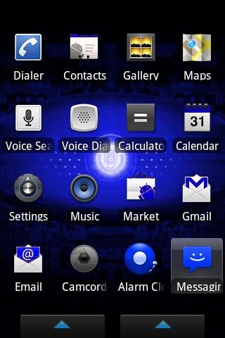 Blue Droid Dxtop Theme