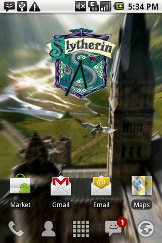 Harry Potter Slytherin Clock Android Themes