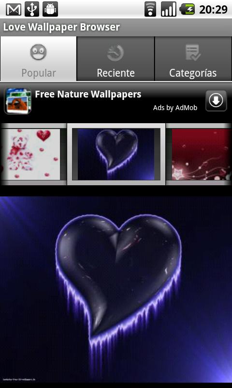 Love Wallpaper Browser Android Personalization