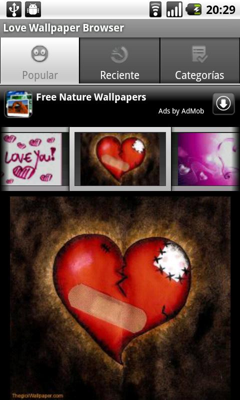 Love Wallpaper Browser Android Personalization