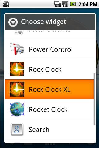 Rock Clock XL Android Themes