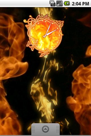 Fire Clock Android Personalization