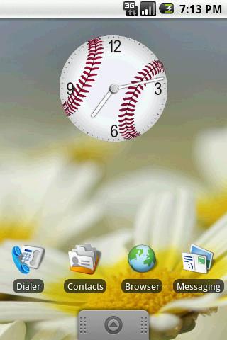 Baseball Clock Widget 2×2 Android Themes