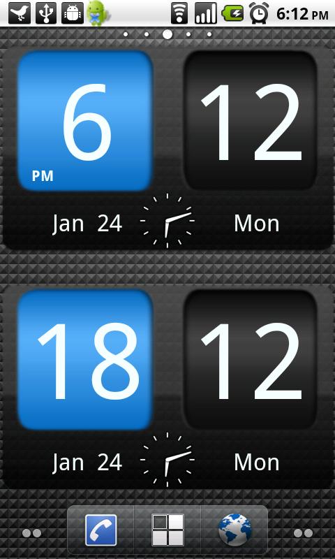 FlipClock AhMan BLUE 4×2 Android News & Magazines