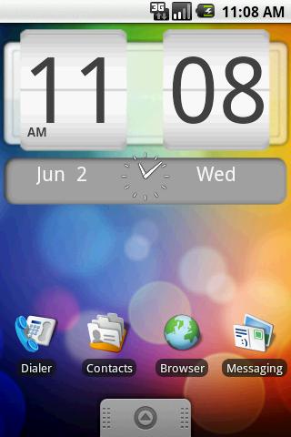 FlipClock Android System 4×2 Android Themes