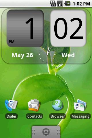 Flip Clock NiceGrey Widget 4×2 Android Themes