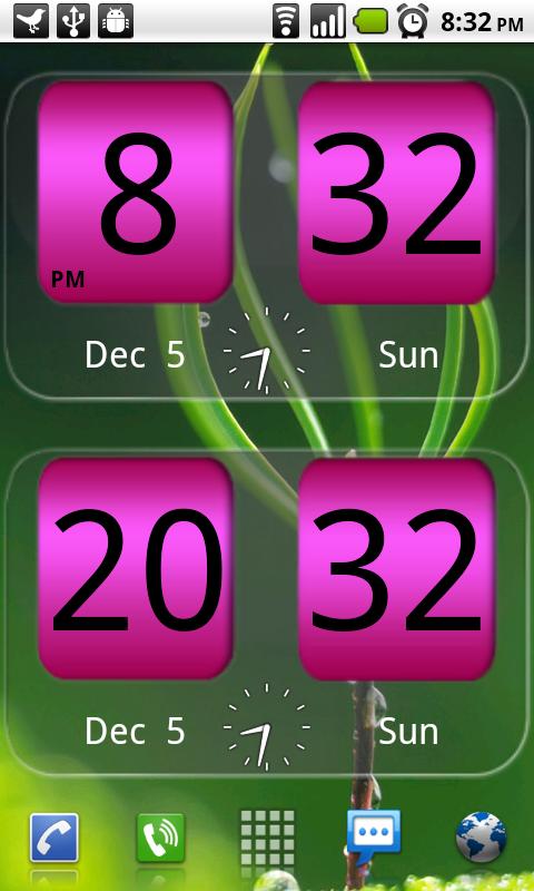 FlipClock NiceAll Pink Widget Android News & Weather