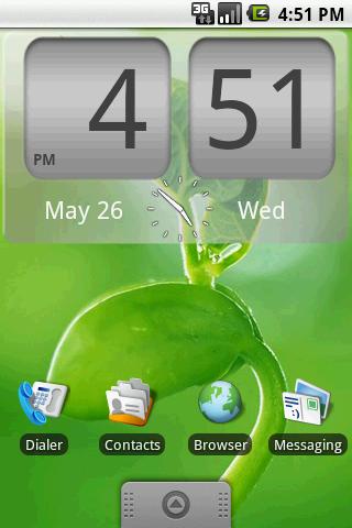 FlipClock xInvert White 4×2 Android Themes