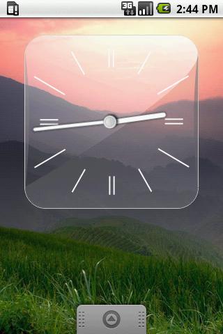 Glass Clock Widget 3 sizes Android Themes