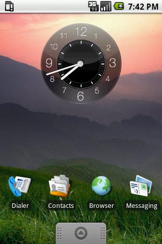 Hero Night Clock Widget 2×2