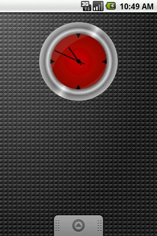 Metal Clock Widget 2×2 Android Themes