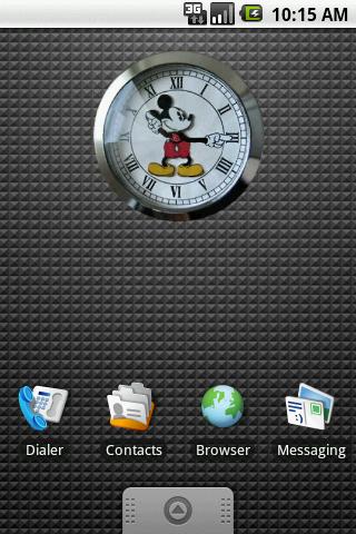 Mickey Mouse Clock Widget 2×2 Android Themes