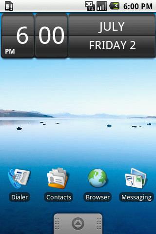 Sense Clock and Date 4×1 Android Themes