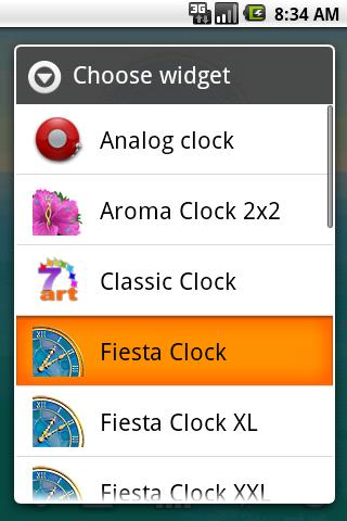 Fiesta Clock Android Themes