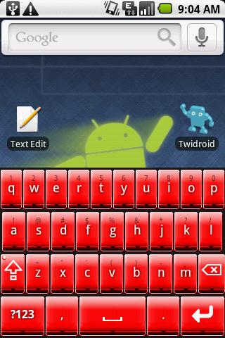 Better Keyboard Skin – Red Android Themes