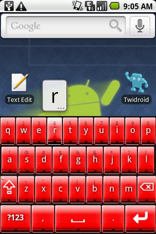 Better Keyboard Skin – Red Android Themes