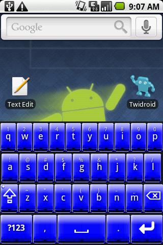 Better Keyboard Skin – Blue Android Themes