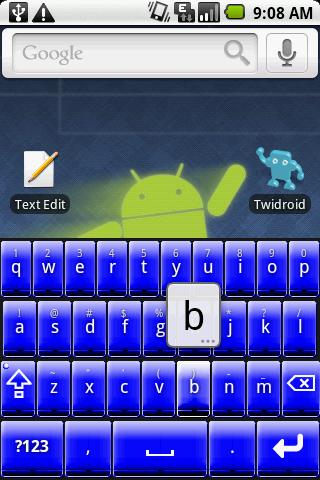 Better Keyboard Skin – Blue Android Themes