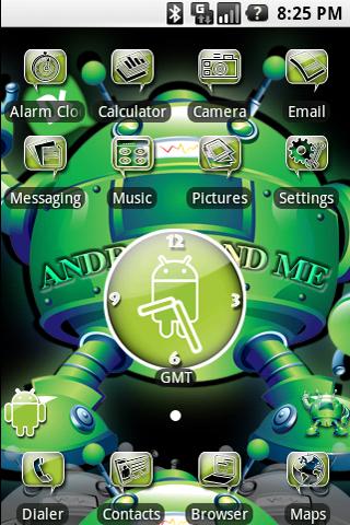 aHome Theme: Dark Androidandme Android Themes