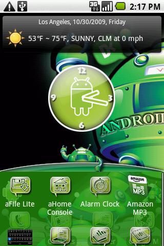 aHome Theme: Dark Androidandme Android Themes