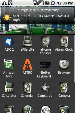 aHome Theme: Organic Green Android Themes