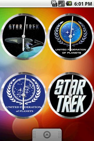 StarTrek Clock Set 9 Clocks Android Themes