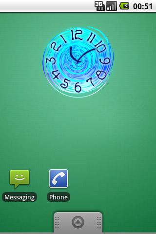 Reverse Clock 2×2 Android Themes