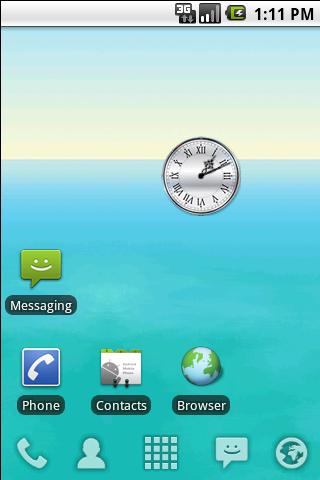 Classic Clock 1×1 Android Themes