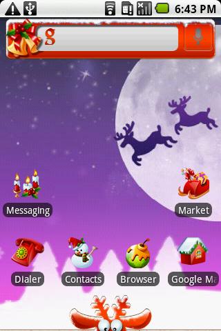 Panda Theme:Christmas Carol Android Themes