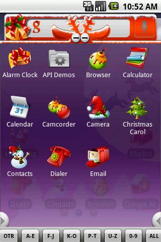 Panda Theme:Christmas Carol Android Themes